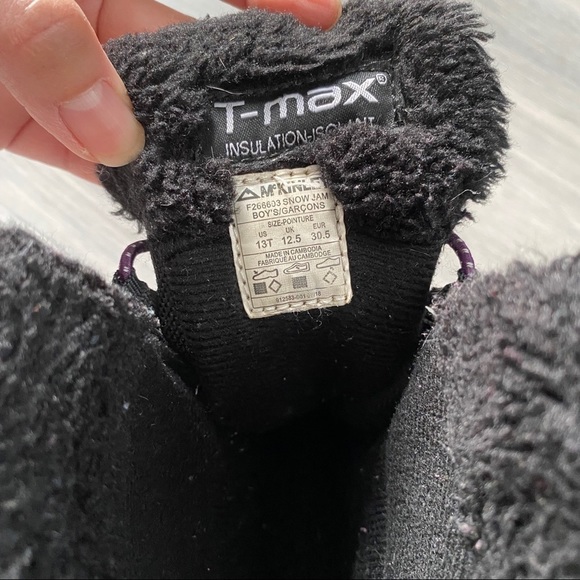 McKinley Winter Apollo Purple & Black Girls Boots - Picture 8 of 11